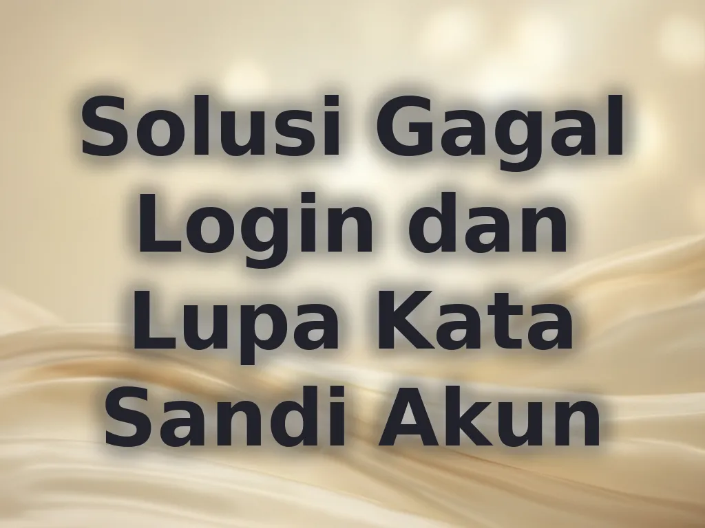 Solusi Gagal Login